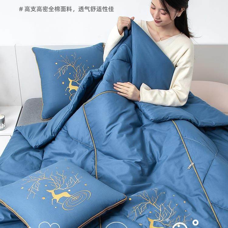 枕两靠用被子2025新款车用FS757427午睡枕头被毯子二抱合载一车汽,居家布艺,抱枕被,淘宝优惠券,粉丝福利购,淘宝优惠卷