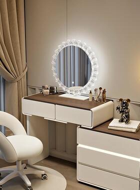 梳台卧室现收代简约小户小型新款化妆桌轻奢妆实JMH86606木纳一体