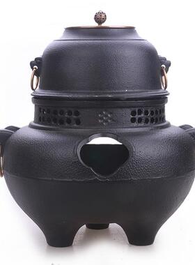 铸铁暖炭壶鬼茶面风炉炉UEF铸铁壶加热取酒精炉茶具