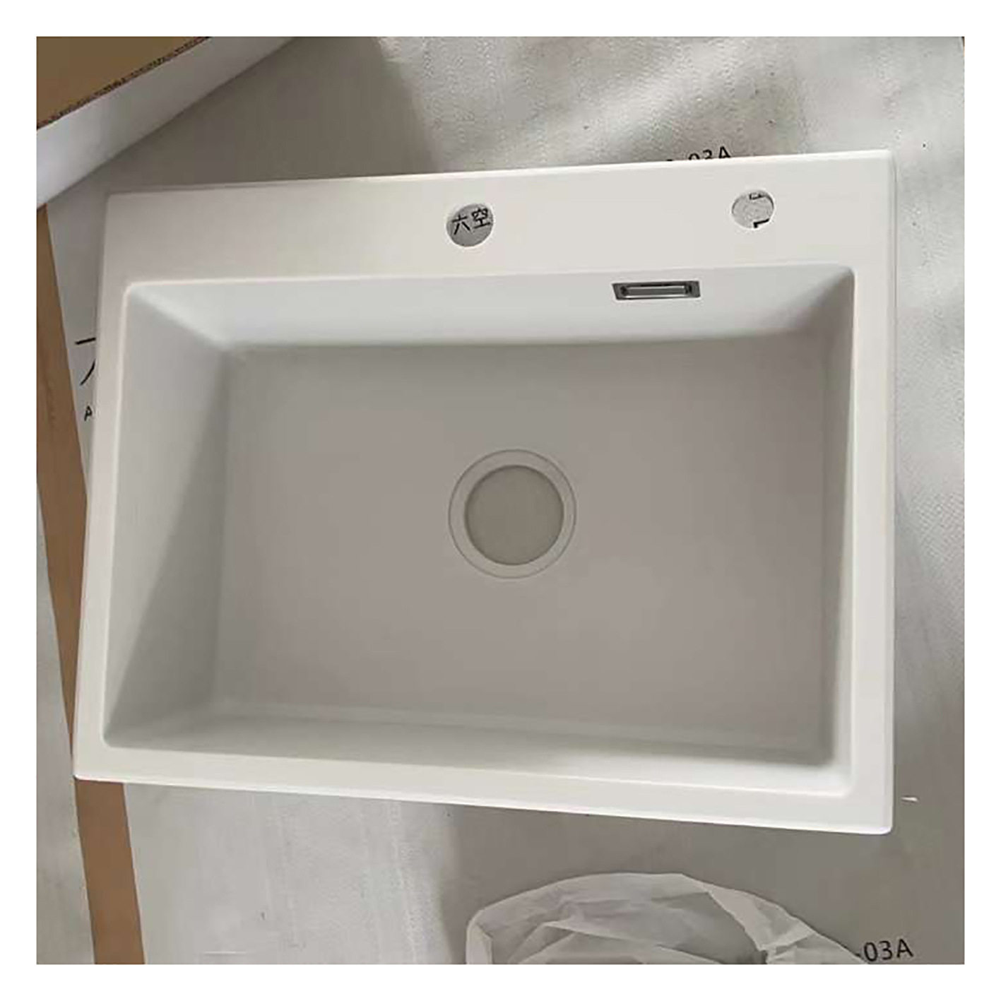 【耐用大单槽】工厂直售双槽花岗岩水槽洗碗池石英石水槽厨房水槽