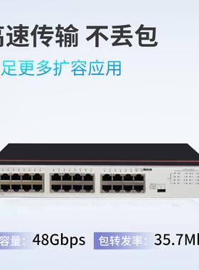 千数通智7S1730S-L选换S130S-L24T-A224口交换机企业级兆交机poe