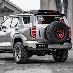 坦克400i联4t能美卡动备胎支架MK擎天后杠改装多功牌照架FZP倒车h