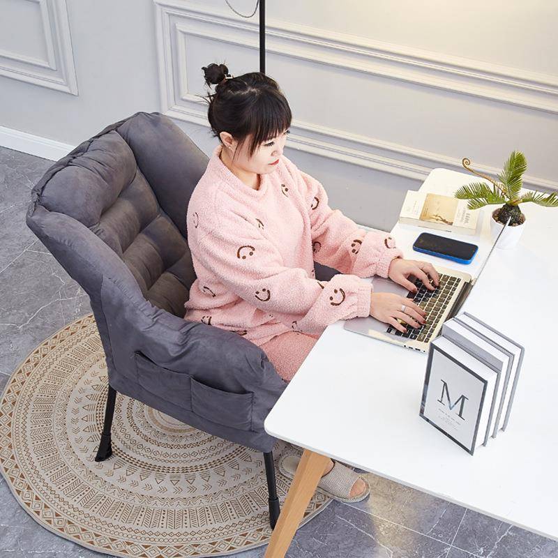 家人用EXE舍网单人学生红宿卧室躺椅靠背阳台舒服电脑椅懒休闲沙