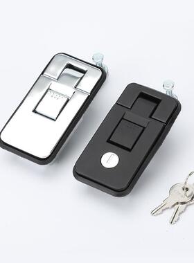 S71锁8按MS718压式机柜弹跳空机设备门锁M配电箱控制柜平面压锁