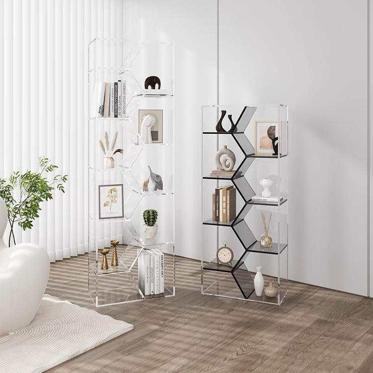 组轻奢SJ24016家用明书柜子实木架小书简约落地置物架合一体靠墙