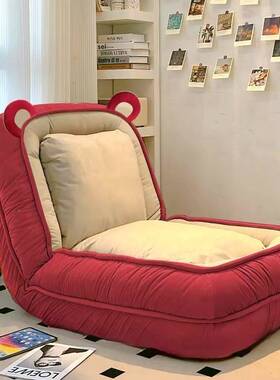 人类折狗窝可躺睡卧室叠沙发床阳单人榻QBI榻米休可闲台躺椅懒人