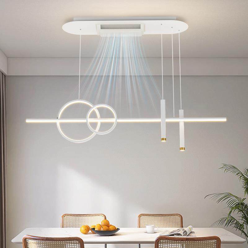 客厅灯现代简大气2灯025新款无叶风灯卧室灯约中山具VBW扇led吸顶