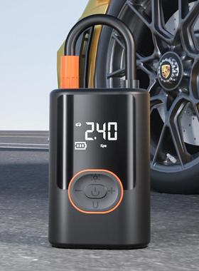 车载充气泵迷你便携式电动汽冲气泵无显线数QQU胎打车气泵家轮用