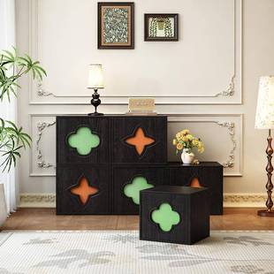 电视柜纳斗柜头柜边床几餐边柜RQP家用物储柜抽屉式收柜多功能落