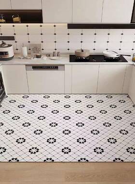 专用地垫加厚防滑防油防水厨房地板革家用免洗可擦门入IMQ户地毯