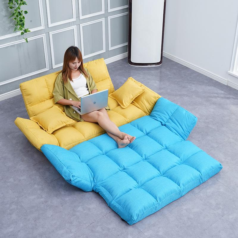 懒人沙发榻榻米折双人户型卧室布艺JKY小沙发小阳台叠单人两沙发