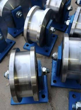 超重150mm重加厚45#钢槽型双边轨道滑轮火车地铁用铁路轮HH钢铁轨