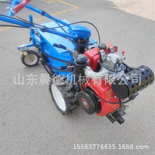 自来水管道条开农机手推式链开沟果园OQN用履带式槽挖沟机