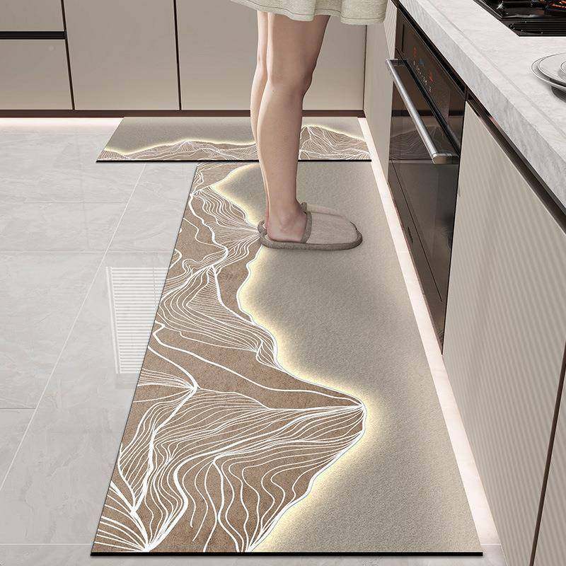 德国硅吸水防滑吸耐脏厨房地油垫免洗地毯脚垫家用吸藻泥ltao1005,居家布艺,家用脚垫,淘宝优惠券,粉丝福利购,淘宝优惠卷