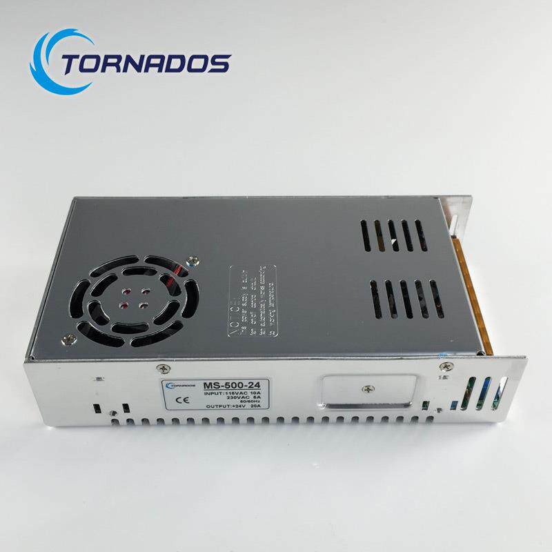 5000W24V20A单组MS-5MS-500-20-24小体关积开电源24V500W工业直工