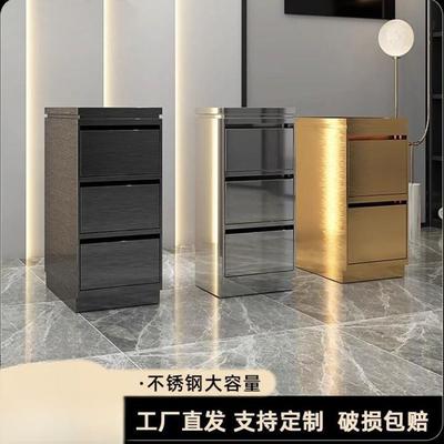 发店工柜具不锈美发店工具柜DMR理子发廊工具收纳储物柜带抽钢屉