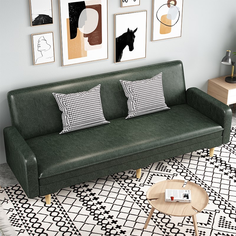 猫抓皮沙发办公室三人位接待会客发廊理发店皮革沙发商店酒店公寓