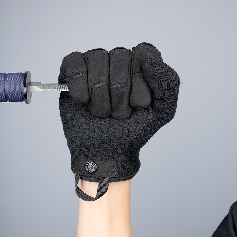 龙鳞甲新款战术防割突击手套全指掌心防割耐磨轻薄透气双指可触屏