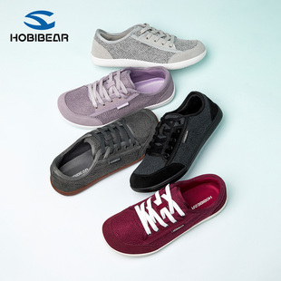 成人鞋 2026春夏新款 宽楦赤足舒适举重健身 男女同款 HOBIBEAR帆布鞋