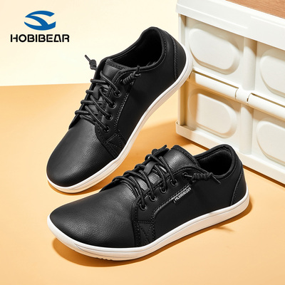 HOBIBEAR软底革面宽楦赤足鞋2025秋季新款百搭简约户外实战训练