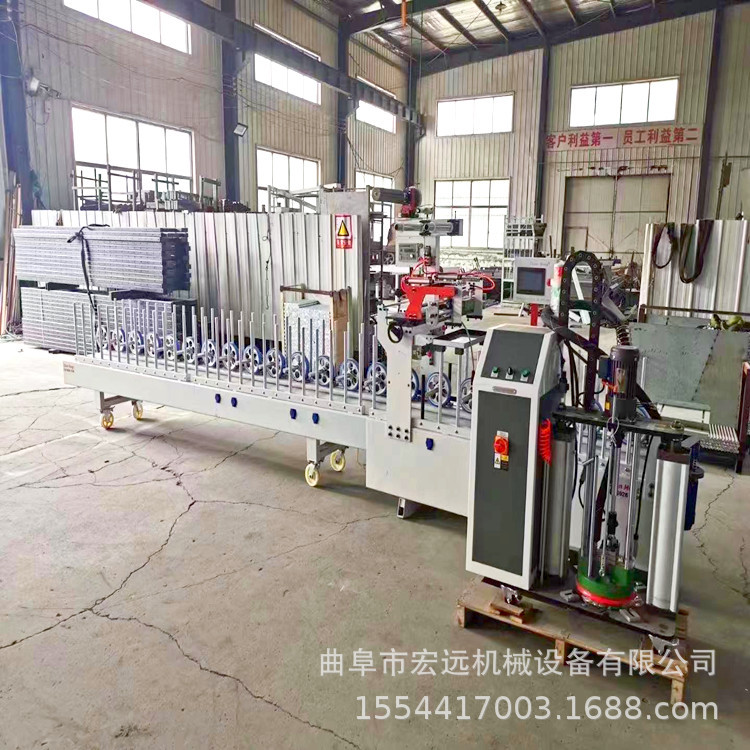 相框摆台装饰画框条覆膜机实木线条贴科技木皮pur热熔胶包覆机