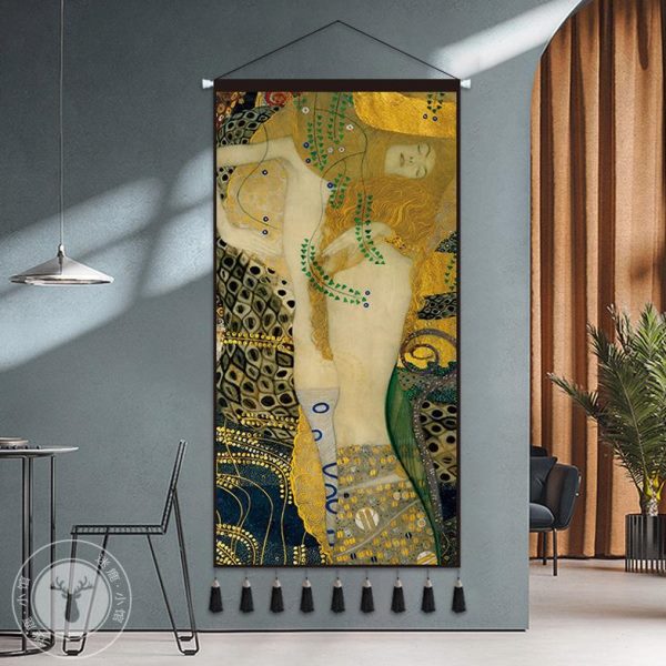 艺术挂毯装饰画大尺寸布艺挂画卧室玄关走廊墙壁挂布竖版背景布图片