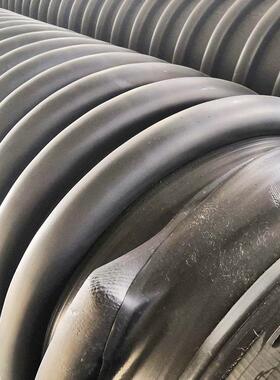 HD井PE增强缠绕道路工程雨污分流地埋筒管管市政加厚黑色缠绕管