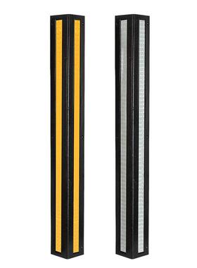 80CM橡冲胶护角反光护墙角车库墙角角保护条防撞缓护竖膜反光护角