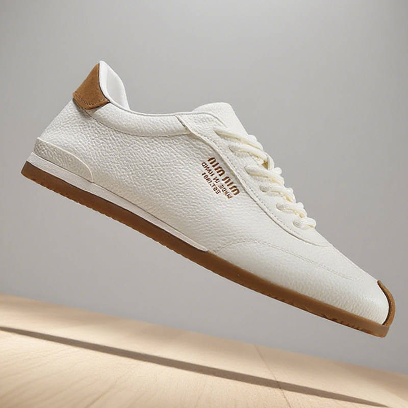 薄底德训鞋男2025秋季新款真皮运动休闲鞋男潮流百搭软底舒适男鞋,流行男鞋,德训鞋,淘宝优惠券,粉丝福利购,淘宝优惠卷