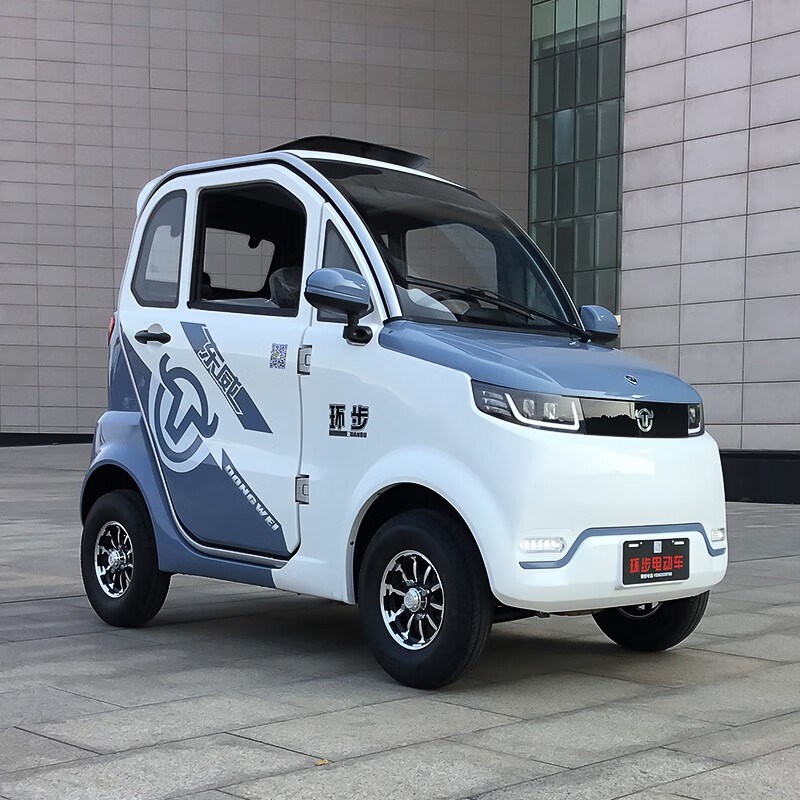 东威电动四轮车2成人代步车全封闭式电动车城市休闲车锂电接送小