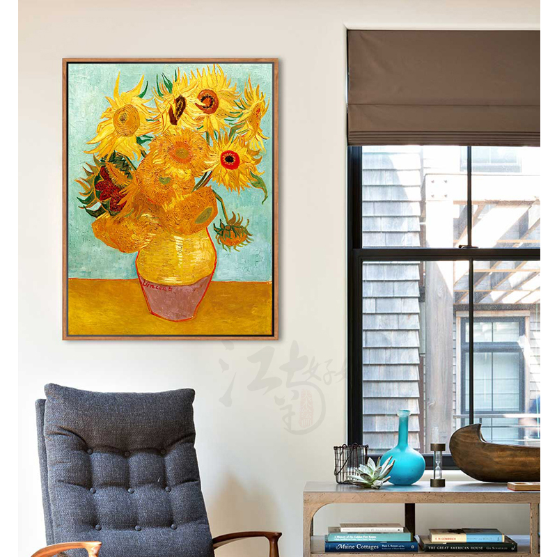 现代简约免装裱L型油画框外框装饰画框带内框装裱挂墙DIY定定做