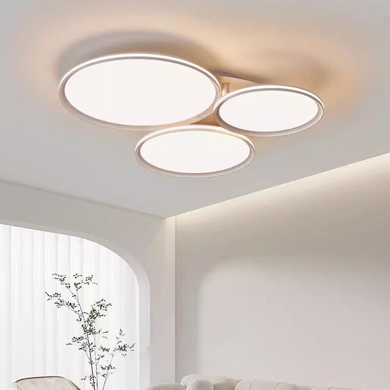 客厅灯现代简约极简餐厅卧室书房奶油风全光谱灯北欧大气吸顶灯