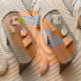 轻奢小户型茶几简约长椭圆形家用客厅茶几办公室会客茶桌极简新品