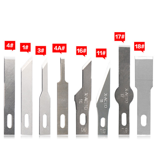 铲胶刮胶刀片平口铲刀4A# 16号4号11号 17号 BSD贴膜雕刻刀美工刀
