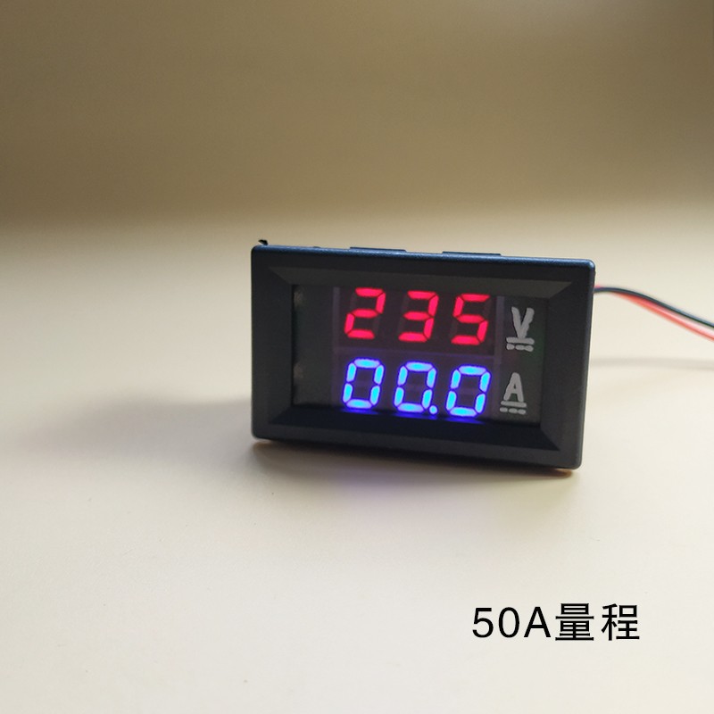 AC60v-500v 10A/50A交流电压电流表220v三相380v双显电压电流表头