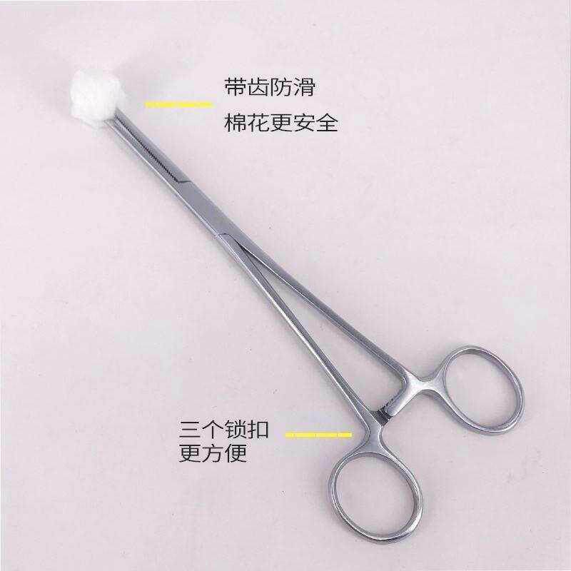 。弯头直发夹摄子棉花专用的胡须腋毛火罐拔毛钳家用尖头拔罐。