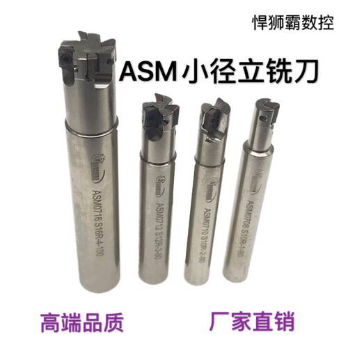 悍狮霸数控ASM0712加工中心小径铣刀杆钨钢抗震立铣刀ADMT070208