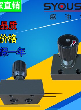 SYOUSHI液压节流阀DVP6/DVP8/DVP10/DVP12-1-10质保一年现货