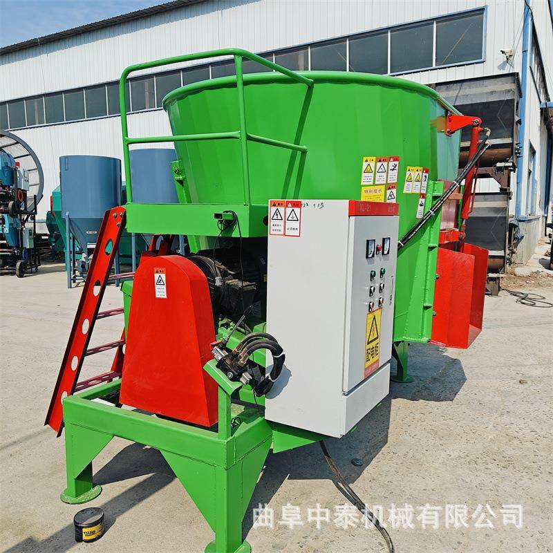 立式tmr日粮制备机立式双轴10立方搅拌机粉碎草捆转盘揉搓混和机