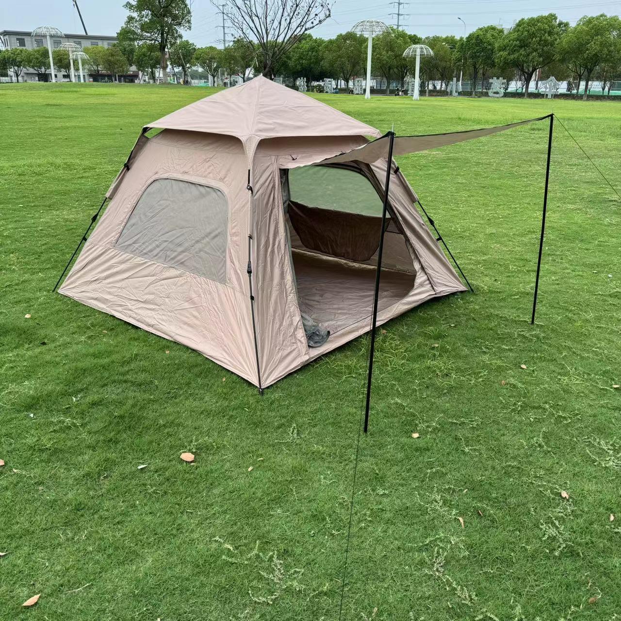 帐篷户外露营沙滩便携式折叠全自动速开公园野营全套加厚防雨