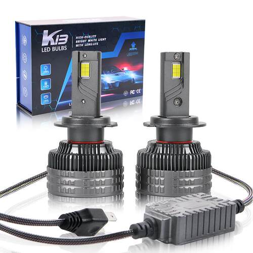 K13大功率汽车大灯LED灯H4远近光一体9005灯泡H7改装前灯升级款