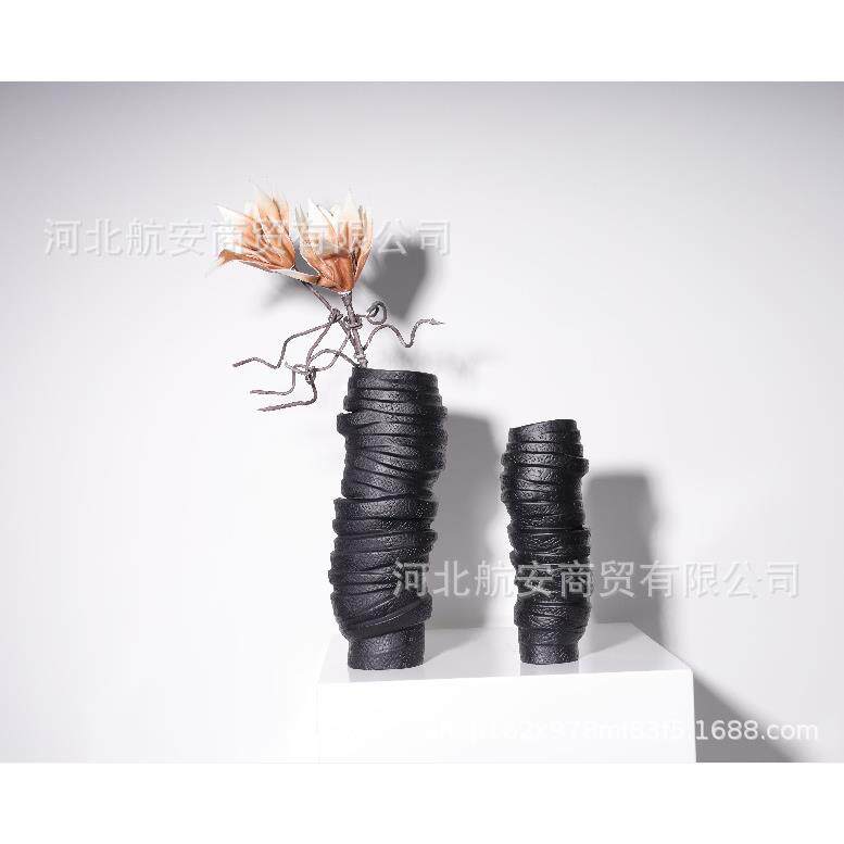 现代简约创意树脂不规则花器花插花瓶样板房售楼处桌面茶几摆件
