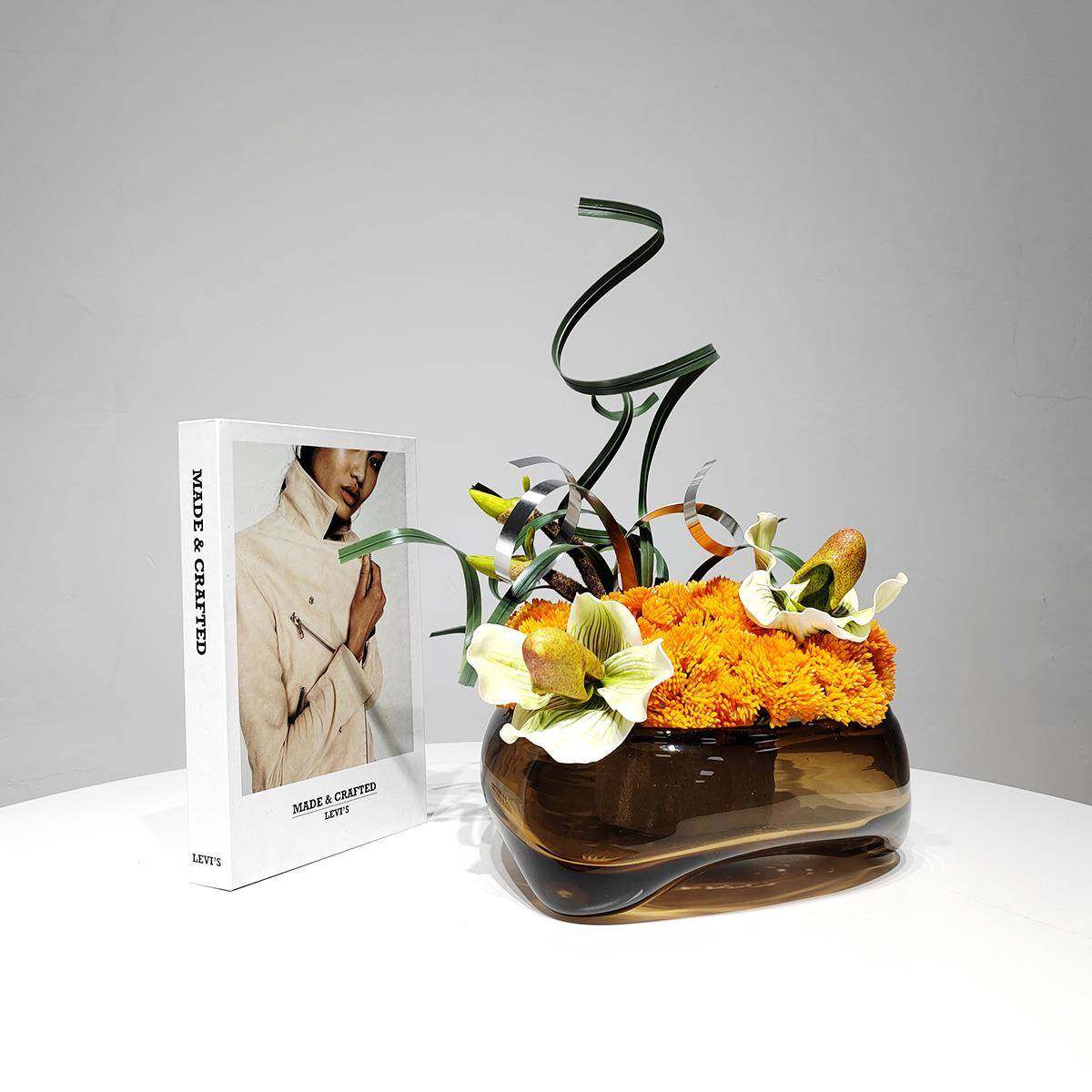 现代轻奢客厅电视柜茶几摆放仿真花植物盆景书柜台面家居花艺装饰,自行车/骑行装备/零配件,更多零件/配件,淘宝优惠券,粉丝福利购,淘宝优惠卷