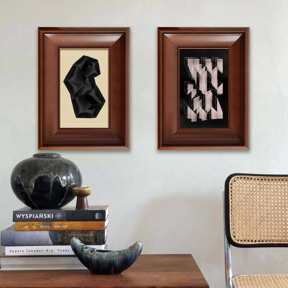 中古风极简小众艺术挂画客厅餐厅抽象高级感挂画书房玄关装饰画,特色手工艺,其他特色工艺品,淘宝优惠券,粉丝福利购,淘宝优惠卷