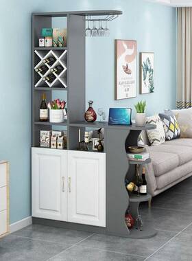 客厅隔断式柜欧酒柜门厅柜玄关柜进门GTO小户能型约多功简装饰门