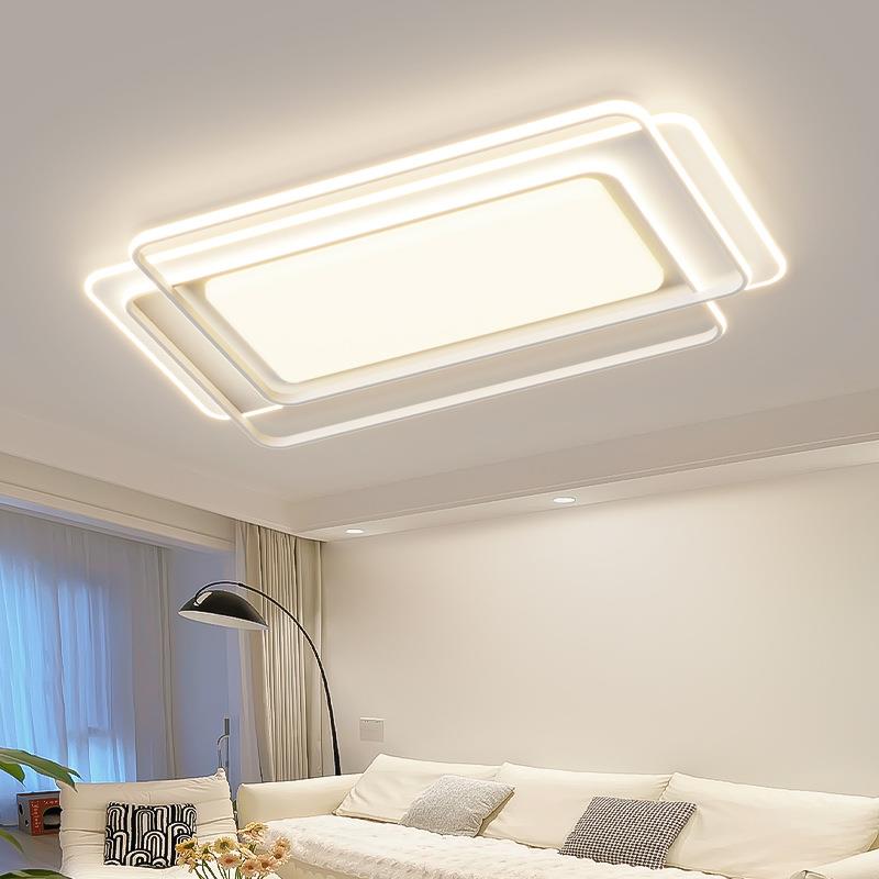 主客气吸具顶灯现代简约大长方形全光谱灯套餐组厅合全屋20570142