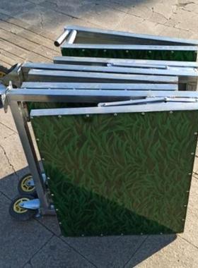 折叠推车带轮TIO摆摊夜纳市可叠收折铁拆装多功能地摊服装承重质