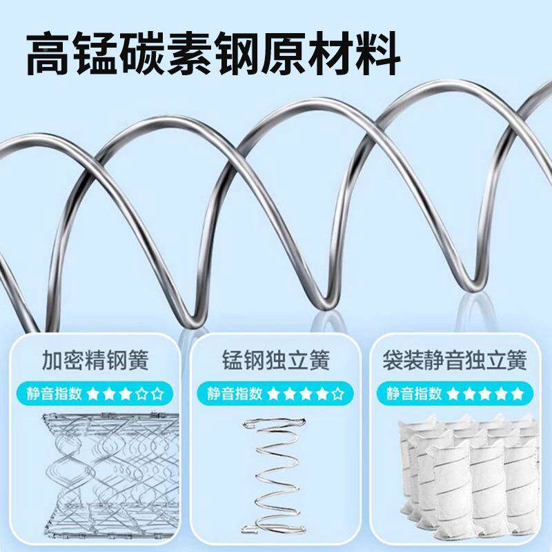 席思床垫弹梦簧家用WRI软垫20cm椰棕乳胶双人床垫软偏租房偏厚硬