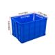 蓝色塑料周转箱号大755料加全厚仓库XHC储存胶箱熟蓝色大号塑料箱
