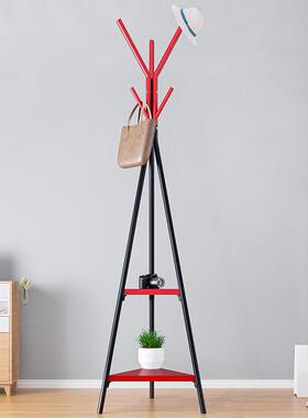 简易衣落卧PUU室地衣帽小型架衣架服架挂包架家用铁艺挂衣架子置